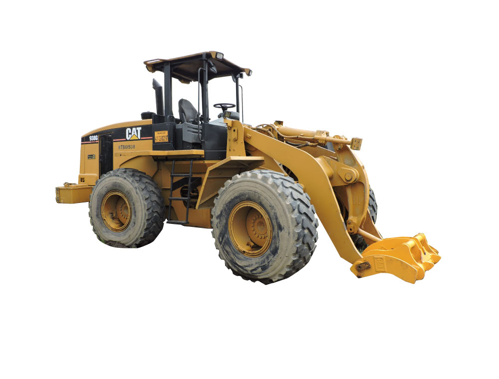 eq.144 cargadora frontal de ruedas cat 938g,accesorios cucharon y uñas